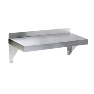06" X 16" Stainless Steel Wall Mount Shelf Square Edge