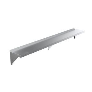 12" X 72" Stainless Steel Wall Mount Shelf Square Edge