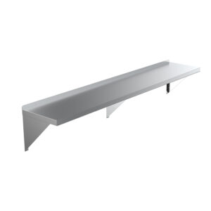 14" X 72" Stainless Steel Wall Mount Shelf Square Edge