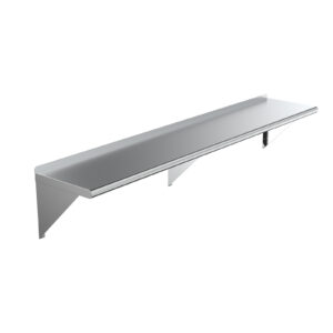 14" X 72" Stainless Steel Wall Mount Shelf