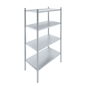 4 Tier Galvanized Steel Dry Storage Unit. 24 in. x 43 in. x 72 in.