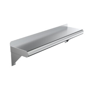 Open Box - 06" X 24" Stainless Steel Wall Mount Shelf