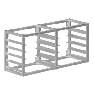 10 Tier Wall Mounted Half Size Sheet Bun Pan Rack - 40 in. x 13 in. x 18 in.