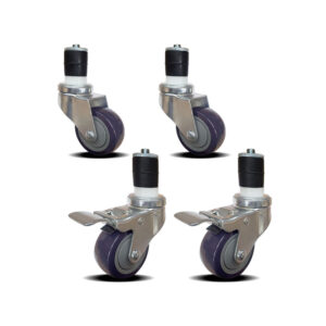 3" Casters for Stainless Steel Work Table (set of 4)