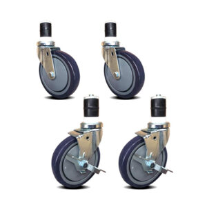 5" Casters for Stainless Steel Work Table (set of 4)