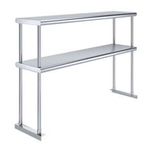 12" X 48" Stainless Steel Double-Tier Shelf