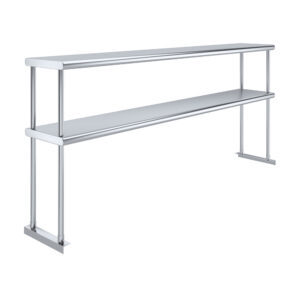 12" X 72" Stainless Steel Double-Tier Shelf