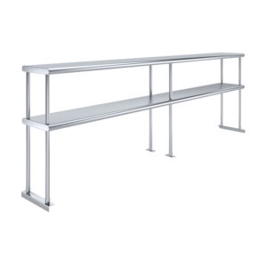 12" X 96" Stainless Steel Double-Tier Shelf