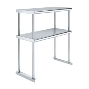 14" X 30" Stainless Steel Double-Tier Shelf