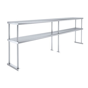 18" X 96" Stainless Steel Double-Tier Shelf