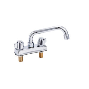 Deck Mount Faucet 8" Swivel Spout and 4" Centers