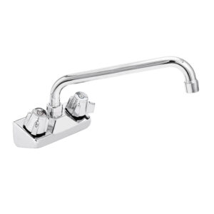 Wall Mount Faucet 12" Swivel Spout and 4" Centers