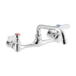 Wall Mount Faucet 6" Swing Spout and 8" Centers and Lever Handles