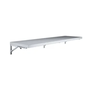 18" X 60" Stainless Steel Folding Wall Shelf