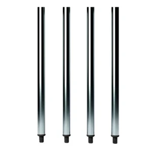 24" Galvanized Steel Legs for Work Tables - 4/Pack