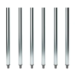 24" Galvanized Steel Legs for Work Tables - 6/Pack