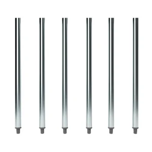27" Galvanized Steel Legs for Work Tables - 6/Pack