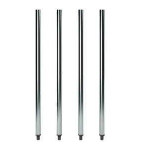 33" Galvanized Steel Legs for Work Tables - 4/Pack