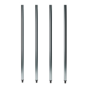 42" Galvanized Steel Legs for Work Tables - 4/Pack