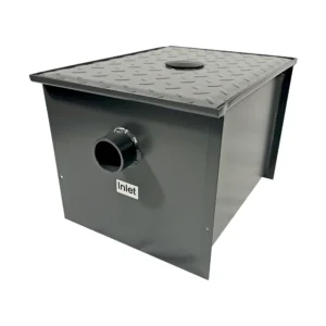 14 LB Carbon Steel Grease Trap Interceptor for Restaurant Under Sink Kitchen