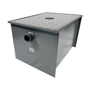 30 LB Carbon Steel Grease Trap Interceptor for Restaurant Under Sink Kitchen