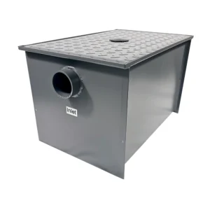 40 LB Carbon Steel Grease Trap Interceptor for Restaurant Under Sink Kitchen