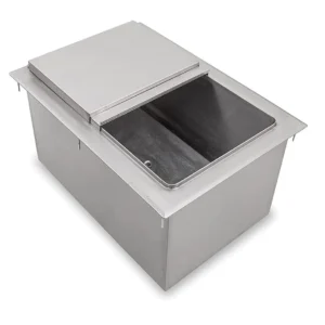 18 in. x 12 in. Stainless Steel Drop-In Ice Bin