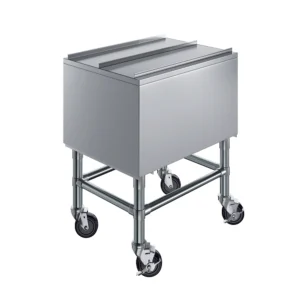18 in. x 24 in. Mobile Ice Bin with Sliding Lid