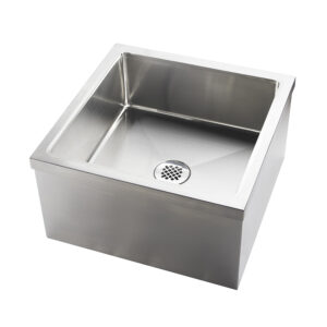 19" X 22" X 12" Stainless Steel Floor Mop Sink