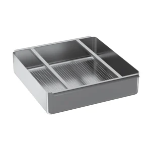 20" X 20" X 5" Pre-Rinse Basket with Stainless Steel Slides