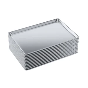 18 in. x 26 in. 19 Gauge Full Size Aluminum Bun / Sheet Pan. Pack of 12