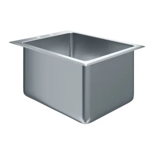 Stainless Steel 1 Compartment Drop-In Sink. Bowl 16 in. x 20 in. x 12 in.
