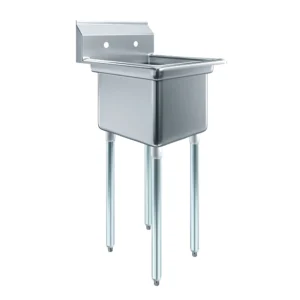 18″ X 18″ One Compartment Stainless Steel Prep & Utility Sink
