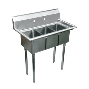 10" X 14" X 10" Three Compartment Sink