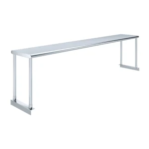 12 in. Deep x 72 in. Long Stainless Steel Single Tier Overshelf