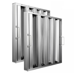 20" Width X 20" Height X 2" Thickness Stainless Steel Hood Filter (Pack of 2)