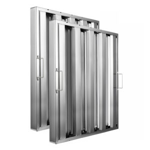 20" Width X 25" Height X 2" Thickness Stainless Steel Hood Filter (Pack of 2)