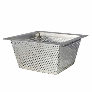 10" X 10" X 5" Commercial Floor Drain Strainer - Stainless Steel