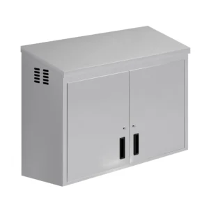 15 in. x 45 in. Stainless Steel Wall Cabinet with Hinged Doors