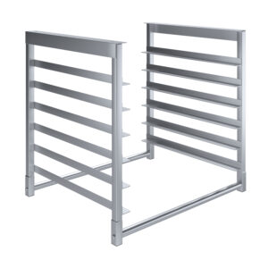 Table-Mounted Aluminum Bun Pan Rack for 30" Wide For Work Tables - 6 Pan Capacity