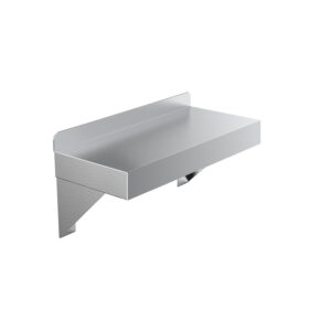 06" X 10" Stainless Steel Wall Mount Shelf Square Edge