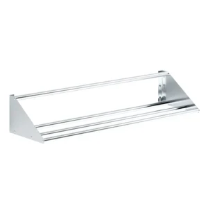 62 in. Stainless Steel Tubular Glass Rack Shelf