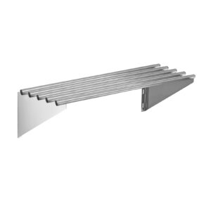 48" Long X 18" Deep Stainless Steel Tubular Wall Shelf