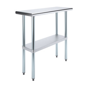 14" X 36" Stainless Steel Work Table With Undershelf