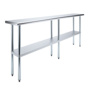 14" X 84" Stainless Steel Work Table With Undershelf