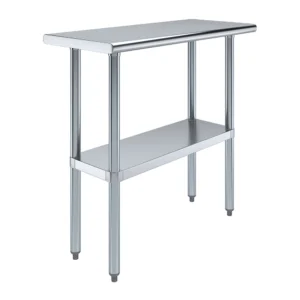 16" X 36" Stainless Steel Work Table With Undershelf