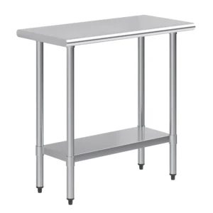 18" X 36" Premium Stainless Steel Work Table With Undershelf
