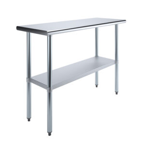 18" X 48" Stainless Steel Work Table With Undershelf