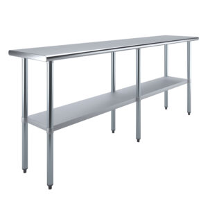 18" X 84" Stainless Steel Work Table With Undershelf
