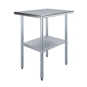 24" X 30" Stainless Steel Work Table With Undershelf